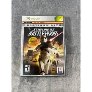 Star Wars Battlefront Xbox Platinum Hits Original LucasArts Pandemic Game CIB